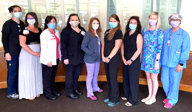 
			
				                                Courtesy photo
                                FirstHealth has announced its 2020 Nursing Leadership Academy graduates. From left to right: Alexandra Morrison, Bralen Allen, Tarrah Taylor, Amy Logwood, LeighAnna Deberry, Mandie Scott, Sarah McAuley, Natalie Schrenker and Kelly Goforth. Not pictured was Dana Killilea.
 
			
		