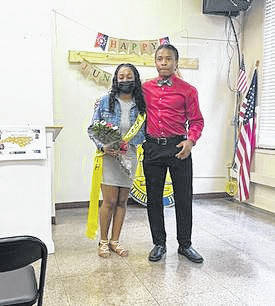 127180501_web1_june
Courtesy photo
DarAsia Williams was crowned as winner of the Juneteenth pageant on Saturday. Standing with her is one of the other contestants Chrishaud McLeod.