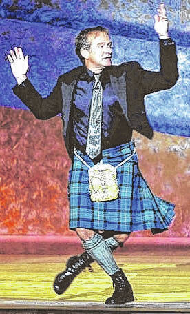 Courtesy photos
                                One of the countys earliest settlers is Laughlin McLaurin, who is a descendant of the late actor Robin Williams and is buried in Stewartsville Cemetery. Williams, below, was often seen performing skits in his Scottish kilt, which lead to rumors that he migrated from Scotland  however, he was actually born in the states.