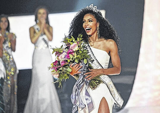 128159531_web1_Kryst
The Associated Press
Cheslie Kryst, a former Division I athlete and North Carolina attorney, won the Miss USA pageant in May, 2019 and competed in the Miss Universe pageant that year.