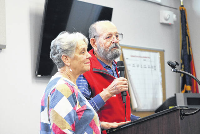 130395073_web1_IMG_1791
With the help of his wife Betty, Larry Barnett shares his story Monday of surviving a cardiac arrest at the annual Randomized Cluster Evaluation of Cardiac Arrest Systems (RACE-CARS) Trial held at the Scotland Emergency Operations Center.
Tomeka Sinclair | The Laurinburg Exchange
