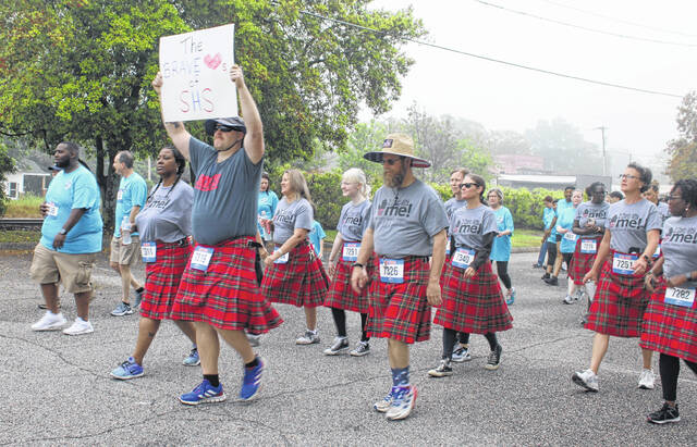 130559417_web1_IMG_2155
A total of 440 runners of all ages converged on McDuffie Square in Laurinburg to participate in either the 1-mile spirit walk or the 5K run during the Scotland Memorial Foundations FUNd Run. There were school teams and work teams, and families and groups of friends who all came out to support the work of the SMF and have a good time.