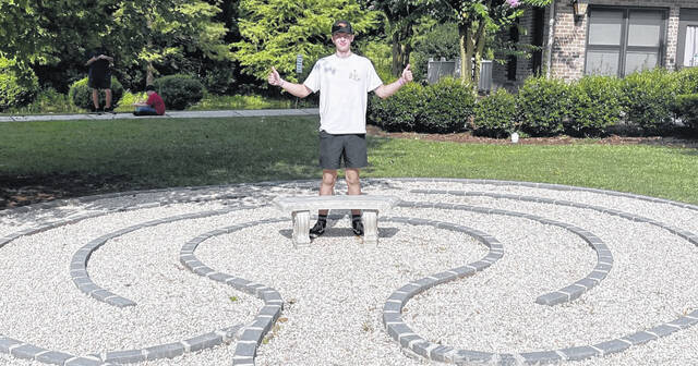 130812132_web1_cullen-labyrinth
Cullen Polk, a rising senior at Scotland Early College High School, recently constructed a labyrinth on Hospice of Scotland Countys grounds as part of his Eagle Scout initiative.
Courtesy photo