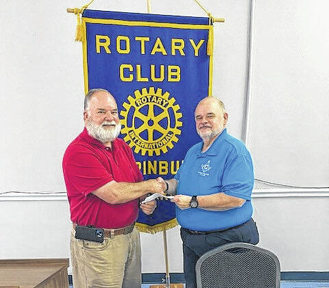 130837848_web1_masonic
David Harling, president of the Laurinburg Rotary Club presents Master Mike Nobles of Laurinburgs Masonic Lodge #305 a gift of $1,000 from Laurinburg Rotary to support the paving of the Masonic Lodge parking lot. The Laurinburg Rotary Clubs Suds and Swine event last spring raised funds to support community organizations and causes. The gift to the Masonic Lodge is in appreciation for what the Lodge does in the community and the Lodge building space on Atkinson Street they offer for group rental. Rotarians thanked all who supported the Suds and Swine event and for the opportunity to give back to the community.
Courtesy photo | Laurinburg Rotary Club