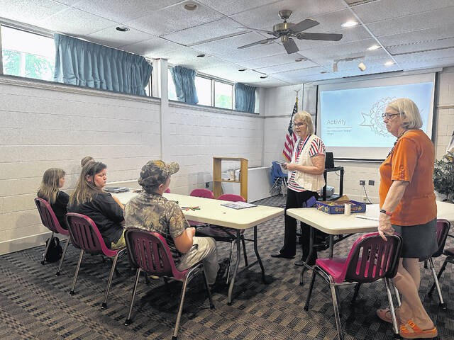 130839195_web1_vote
The Scotland County Memorial Library held a voting education class for kids on Friday in partnership with the League of Women Voters of North Carolina Mid Sandhills region. The two are partnering together for adult voter education class at the library on Aug. 22 from 4:30-5:30 p.m. and on Aug. 23 from noon to 1 p.m. with Board of Elections Director Dell Parker as the speaker.
Katelin Gandee | The Laurinburg Exchange