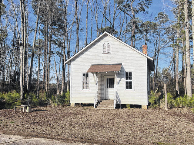 130927427_web1_One-Room-School-House
Sherry Watson and Nena Oxendine are spearheading the effort to relocate an historic one-room schoolhouse. The schoolhouse has been flooded twice at the former Robeson County Board of Education central office. The duo seeks to relocate the building to the Lumbee Tribe Cultural Center.
Courtesy photo