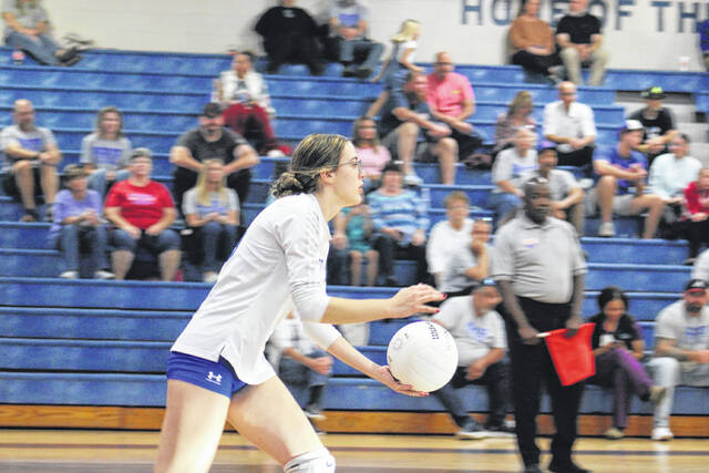 131013311_web1_IMG_1590
Emerie Snuggs gets ready to serve the ball during Scotlands second round matchup on Thursday night at Scotland High School.
Andrew Smolar | The Laurinburg Exchange