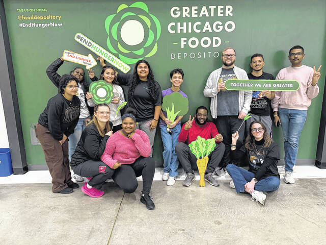 131382264_web1_Alt-Spring-Break_Food-Depository
A dozen students and staff members at The University of North Carolina at Pembroke spent their spring break volunteering at various service organizations in Chicago.
Courtesy photo | UNCP