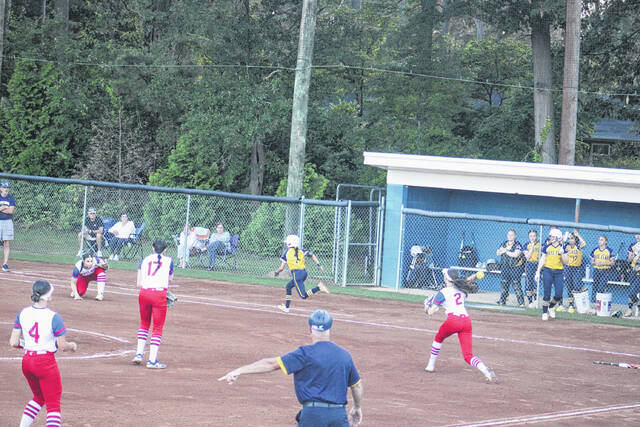 131511271_web1_IMG_5221
Addison Johnson (2) fields the ball and throws it to first base during Scotlands playoff victory over Cape Fear on Tuesday night at Scotland High School. Johnson drew a walk, scored a run and stole two bases in the win.
Andrew Smolar | The Laurinburg Exchange