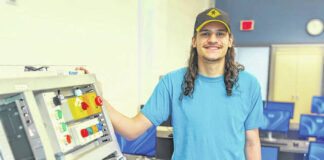 
			
				                                Mechatronics Engineering Technology student Constantine Amoroso stands in the Automation Lab at Richmond Community College.
                                 Courtesy photo | RichmondCC

			
		