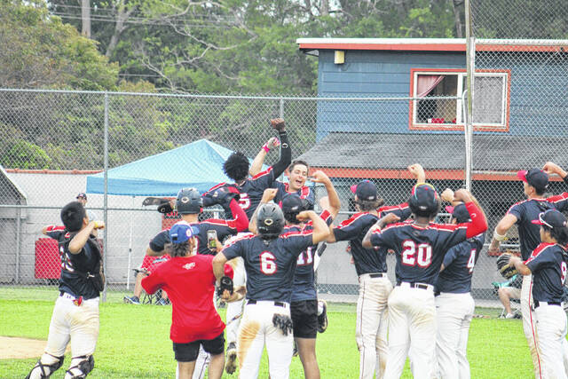131615263_web1_IMG_7603
Hooligans celebrating Cody Thomas home run versus Carolina Yankees.
Travis Petty Jr | The Laurinburg Exchange