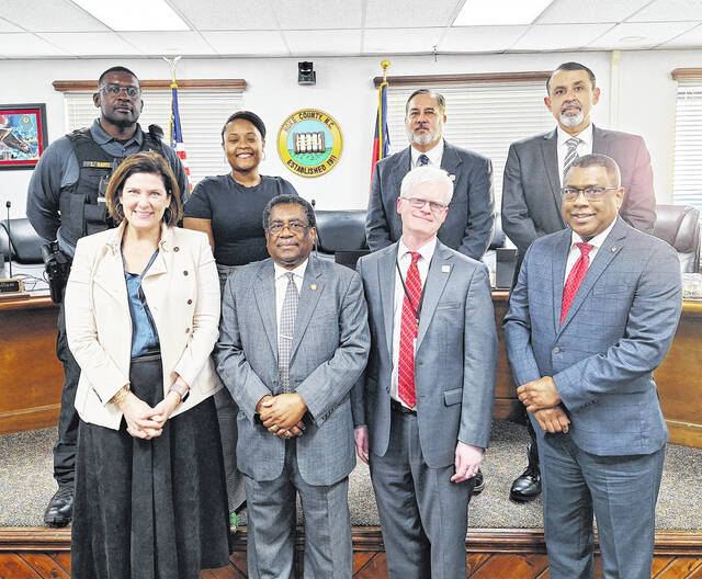 <p>Rep. Garland Pierce recently convened two standing-room-only Town Halls to explore solutions and hear directly from the community.</p>
<p>Courtesy photo</p>