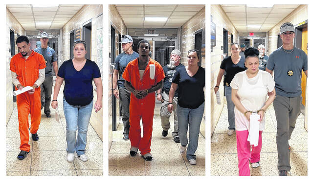 131961818_web1_Untitled-design--1-
Michael Anthony Blu Bethea Jr., Shelena Lynn Clark and LaKeithan Joe JuJuan Tyson were all arrested in 2024 and charged with first-degree murder following a 2021 missing man case.
File photo | Scotland County Sheriff’s Office