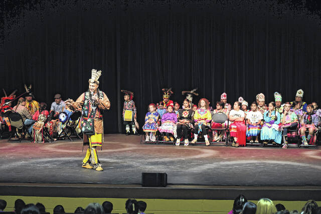 <p>More than 3,000 students attended the Nov. 20 cultural showcase, co-sponsored by the Givens Performing Arts Center and the Lumbee Tribe of North Carolina. </p>
<p>Courtesy photo | UNCP</p>