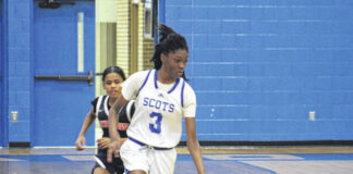 
			
				                                Freshman guard Amaria Bostick (3) leads the fast break against Cheraw on Jan. 3, 2026. 
                                 Travis Petty Jr | The Laurinburg Exchange

			
		