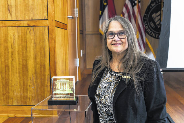 <p>UNCP honored 80 staff and faculty during its annual Excellence in Service Awards luncheon on Thursday, Jan. 22, 2026</p>
<p>Courtesy photo | UNCP</p>
