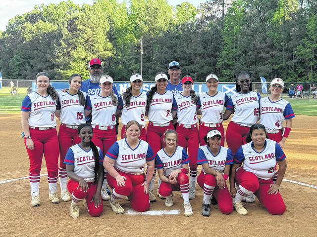 The 2025-2026 Scotland High softball team. 
                                 Travis Petty Jr | The Laurinburg Exchange