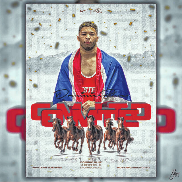 Dominic Blue continues his wrestling career at Western Wyoming Community College.
                                 Courtesy Photo