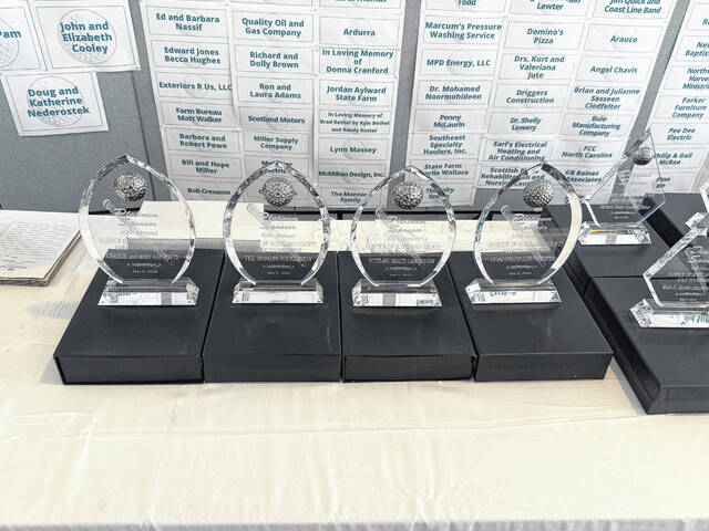 The sponsorship tier awards are awared at the platinum, diamond and gold.
                                 Travis Petty Jr | The Laurinburg Exchange