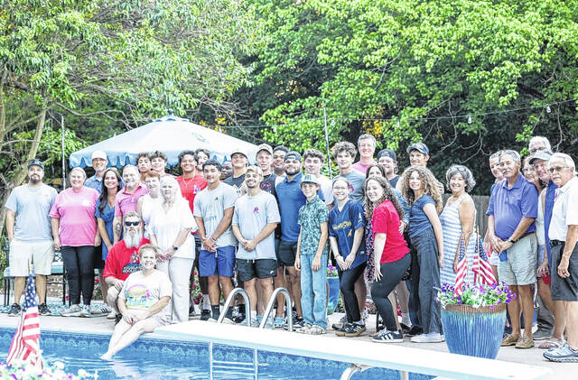 Members of the Highland Hooligans staff and 2026-27 roster at the Welcome to Town cookout on May 20, 2026.
Courtesy Photos