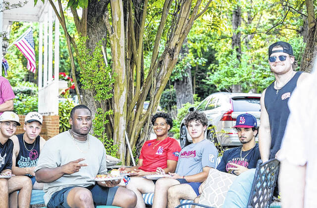 Members of the Highland Hooligans staff and 2026-27 roster at the Welcome to Town cookout on May 20, 2026.
Courtesy Photos