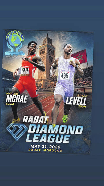 Khaleb McRae to compete in Rabat Diamond League
