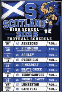 Scotland High 2026-27 football schedule