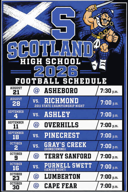Scotland High 2026-27 football schedule