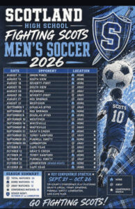 Fighting Scots release 2026-27 boys soccer schedule